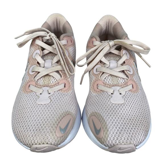 Nike Women's Pink Renew Run Lace up Athletic Running Sneaker Size US 6 - Picture 7 of 10